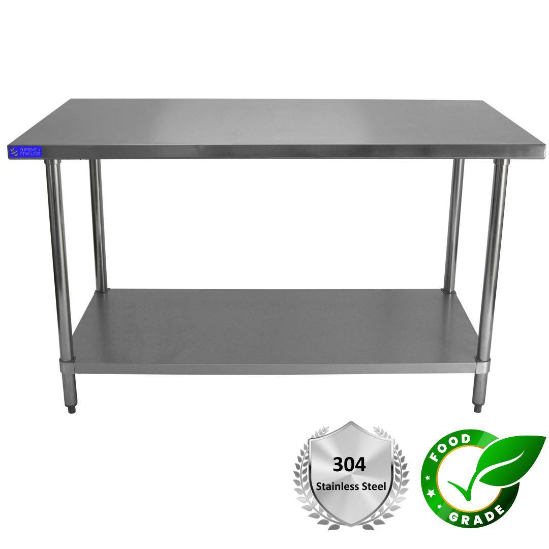 Stainless Steel Bench 750mm x 1500mm - Image 3
