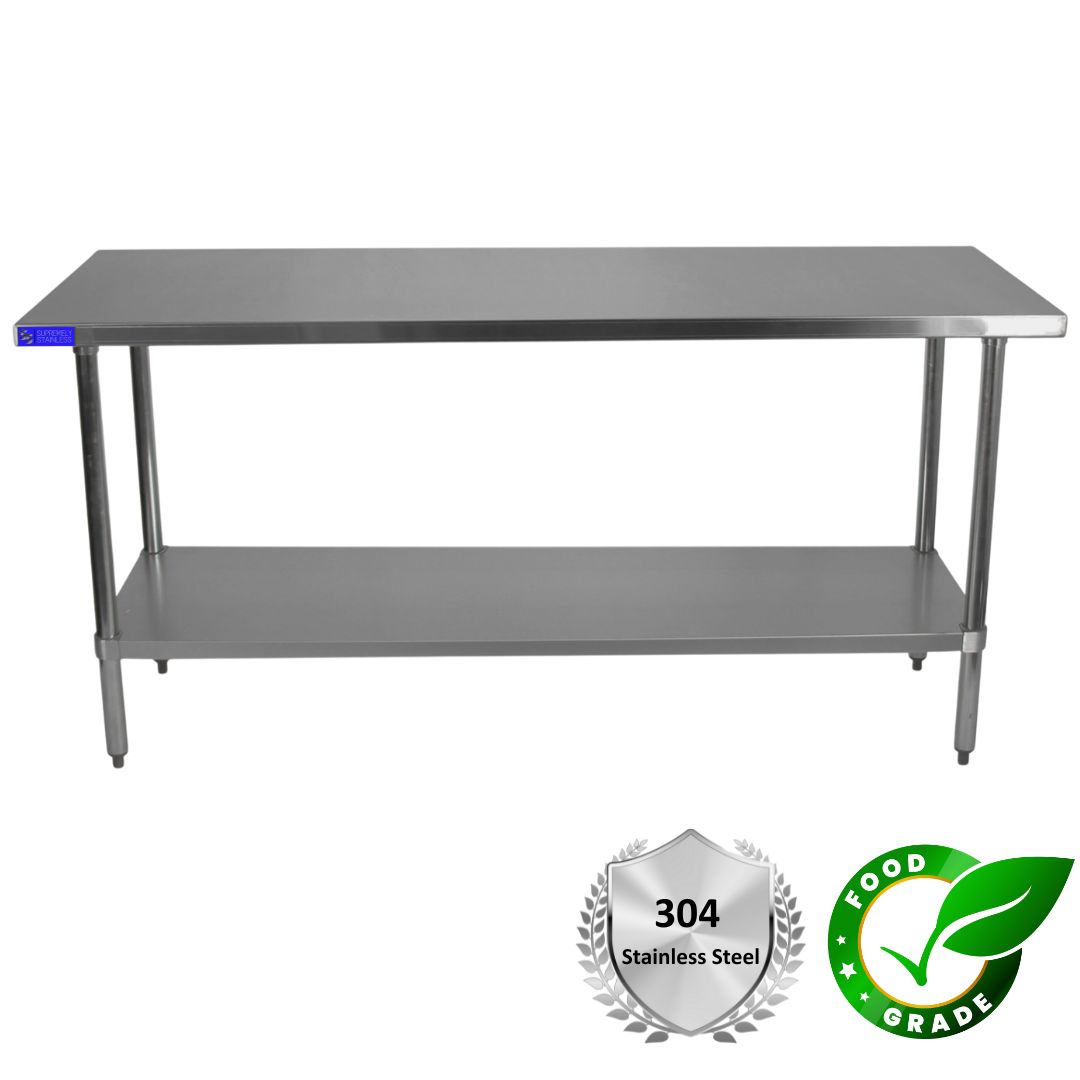 Stainless Steel Bench 600mm x 1800mm - Image 3