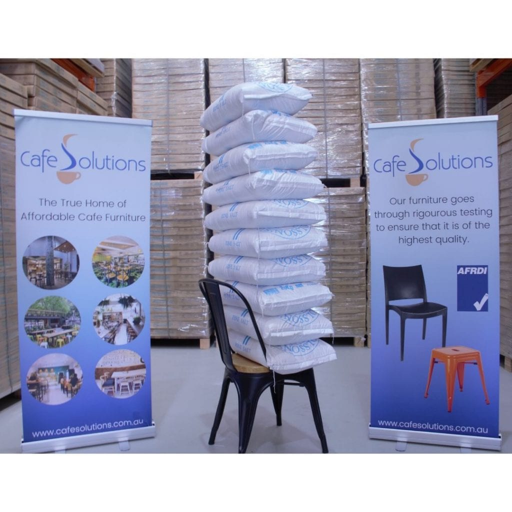 Replica Tolix Chair with Timber Seat in Matte White - Image 2