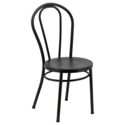 No.18 Steel Cabaret Chair in Matte Black