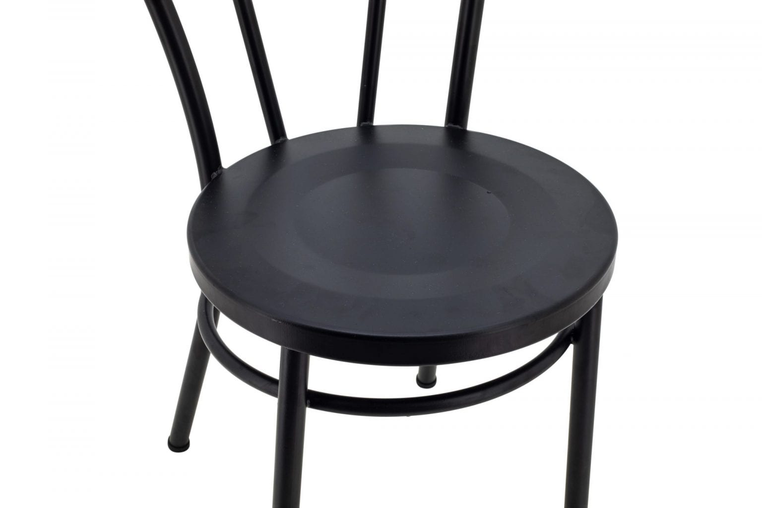 No.18 Steel Cabaret Chair in Matte Black - Image 5