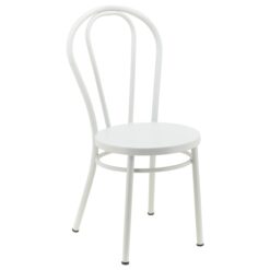 No.18 Steel Cabaret Chair in Matte White