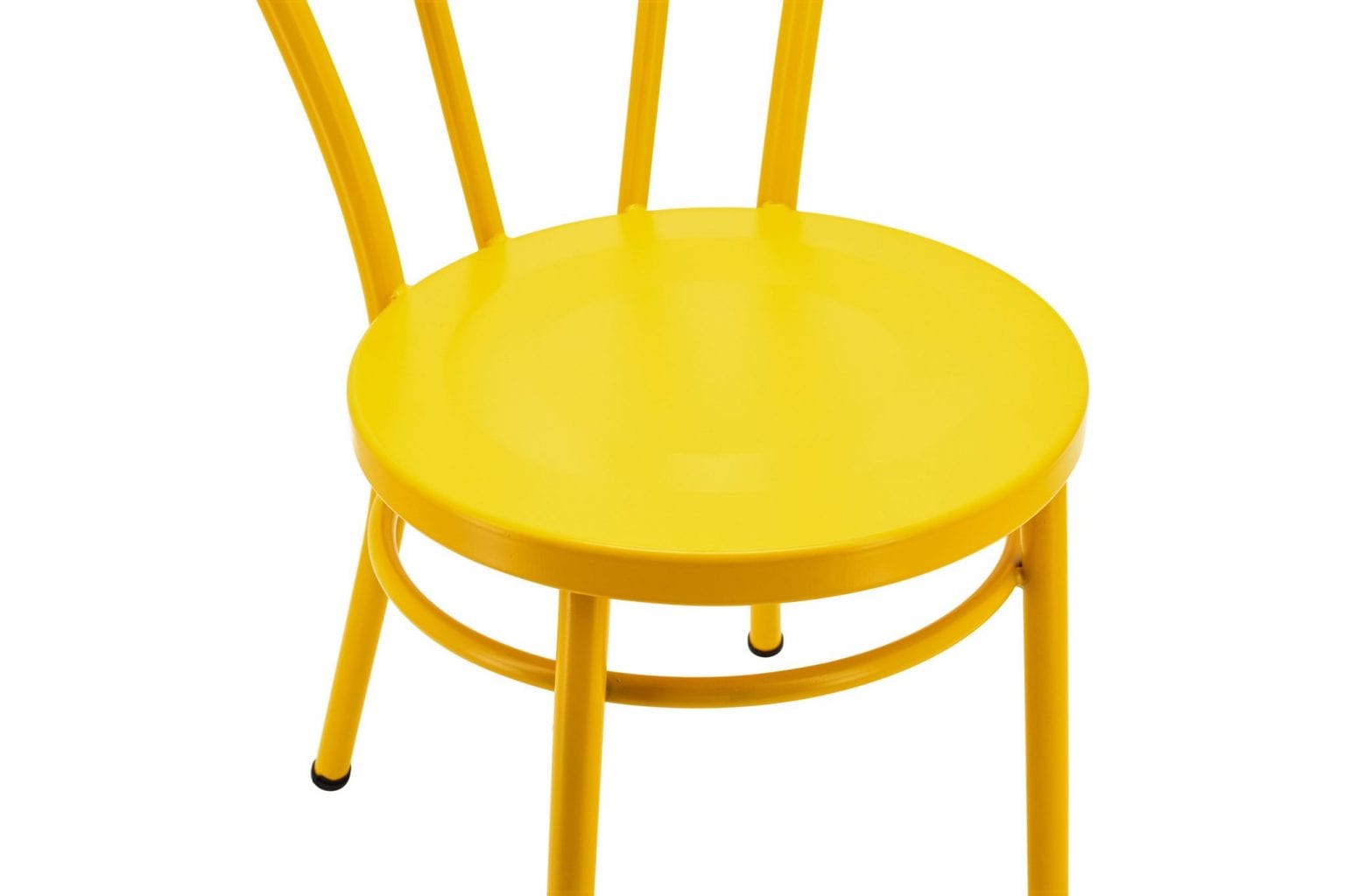No.18 Steel Cabaret Chair in Matte Yellow - Image 5