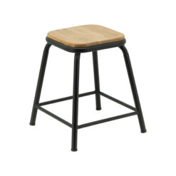 Small Helen Stool in Matte Black