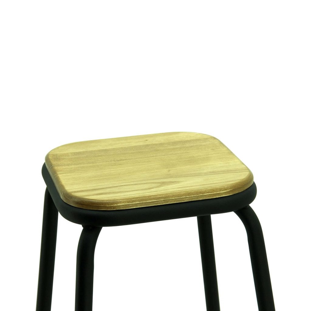 Tall Helen Stool in Matte Black - Image 4