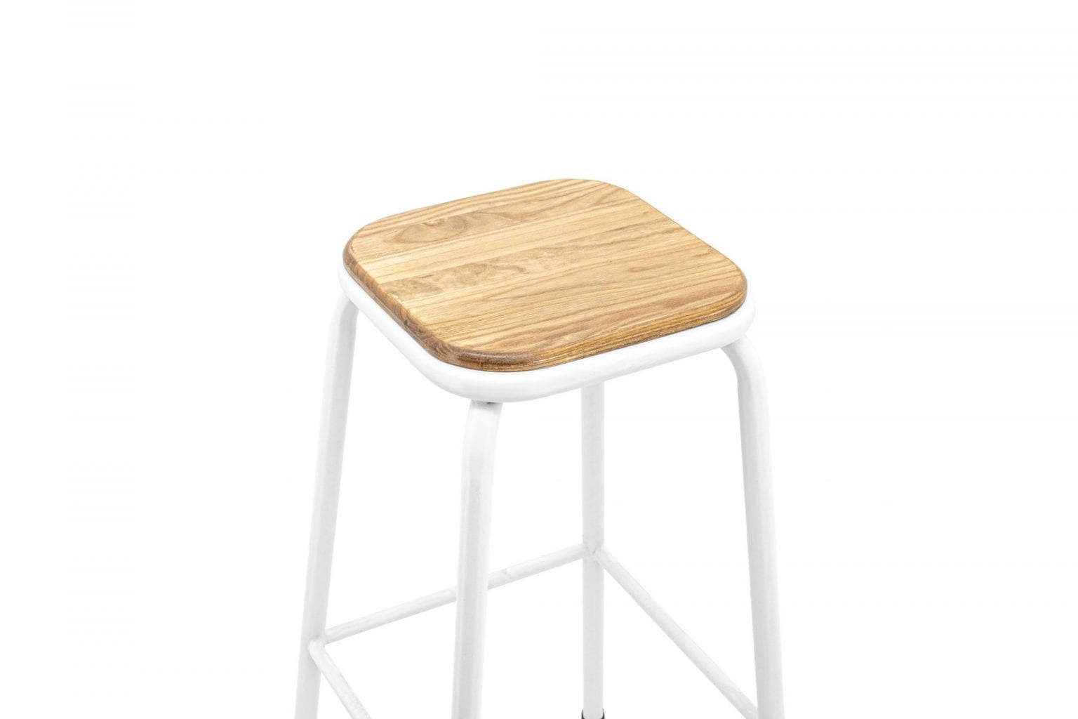 Tall Helen Stool in Matte White - Image 4