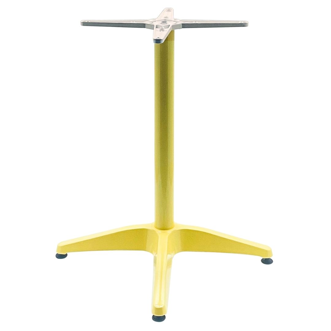 Roma Aluminium Table Base in Lemon Yellow - Image 2
