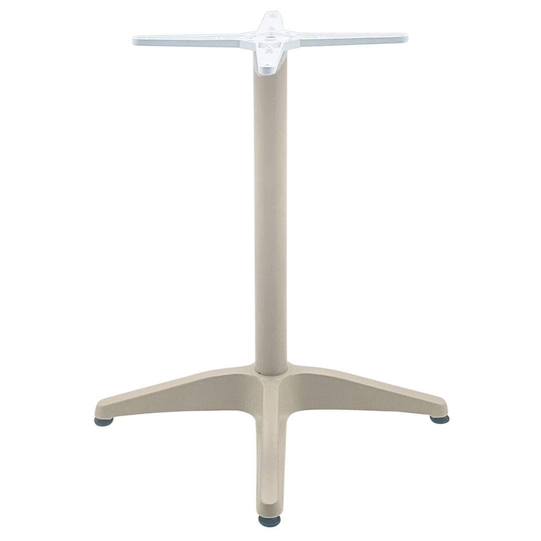 Roma Aluminium Table Base in Stone Beige - Image 2