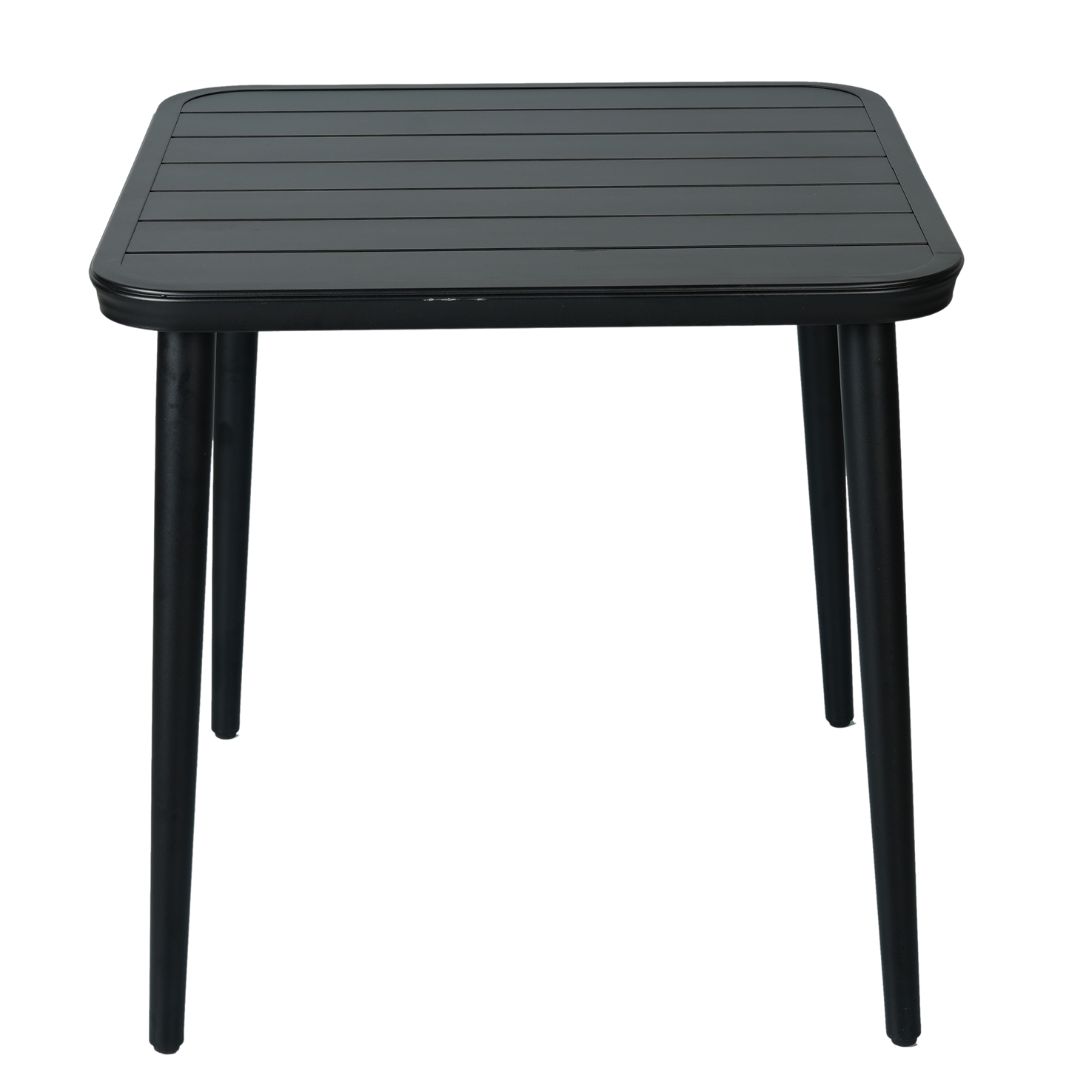 aluminium slat table in matte black (pre order)