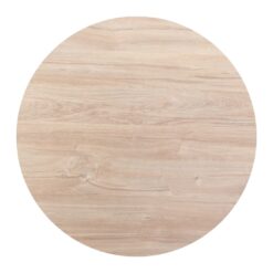 american oak round compact table top
