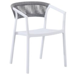 banjo chair in white and grey (pre order)