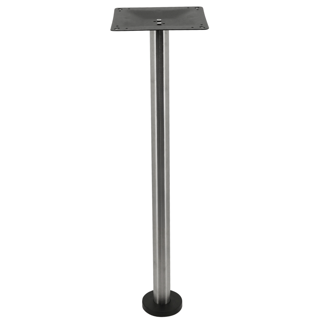bolt in stainless steel bar table with round pole