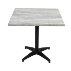 800mm square alcantara black (marble) isotop table top with black roma base (copy)