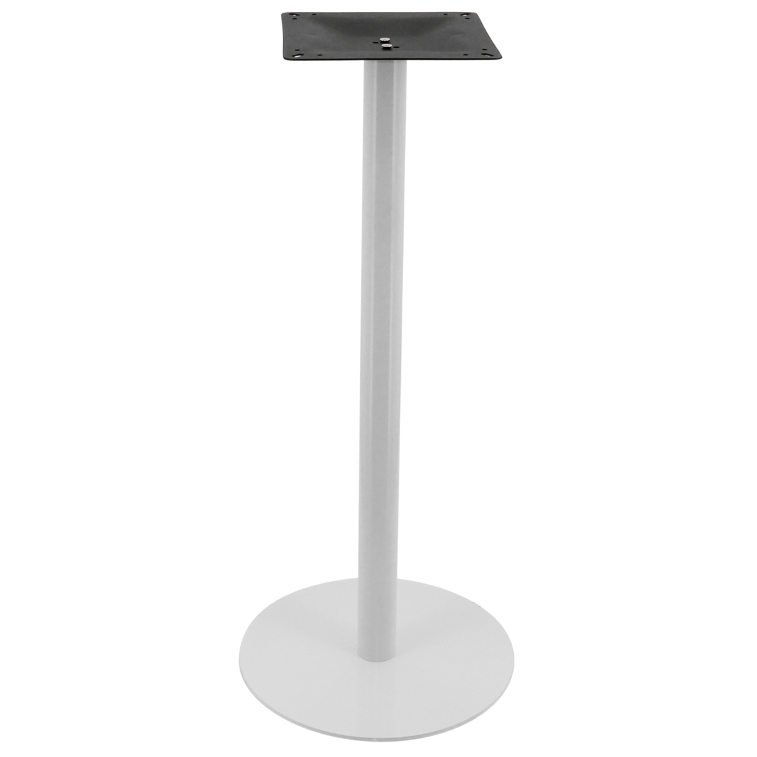circular steel bar table base in gloss white (pre order)