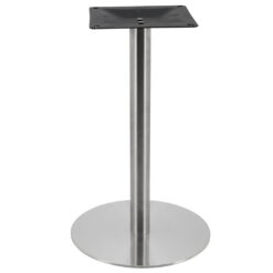 circular stainless steel dining table base with round pole