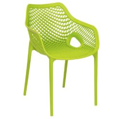 envy chair with arms in green