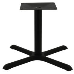maxwell large coffee table base in matte black with round pole