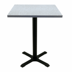 terrazzo melamine table top with black maxwell base