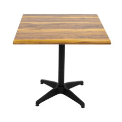 800mm square alcantara black (marble) isotop table top with black roma base
