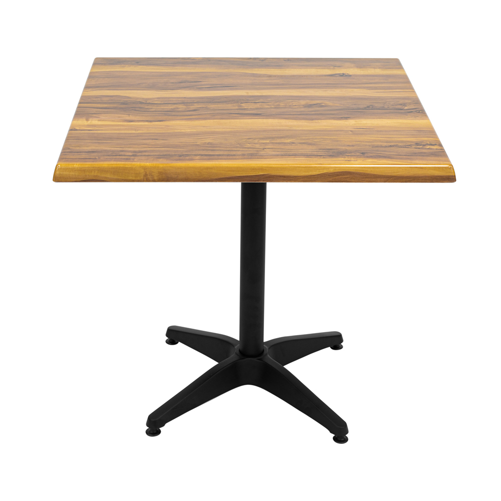 800mm square alcantara black (marble) isotop table top with black roma base