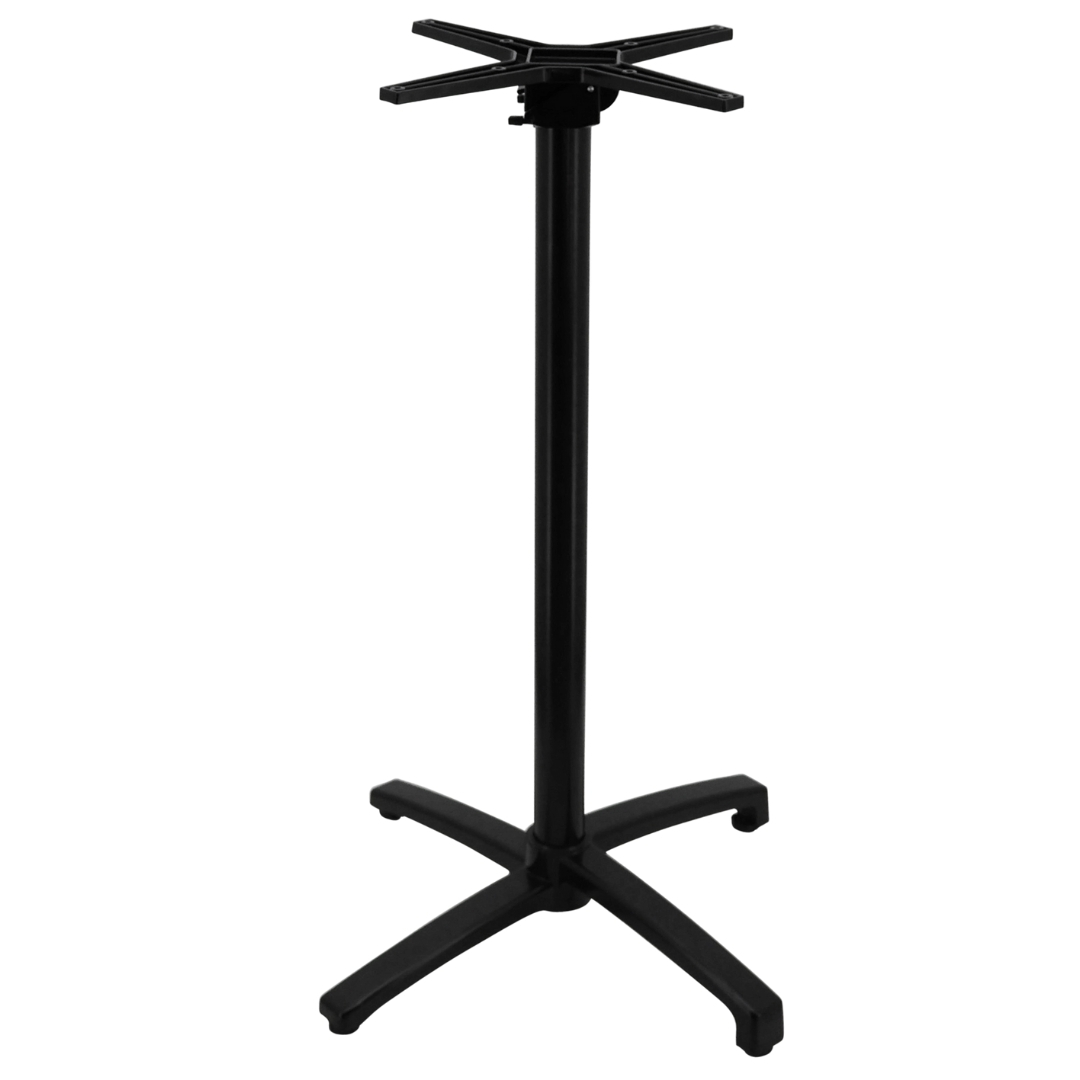 sophie aluminium foldable bar table base in black