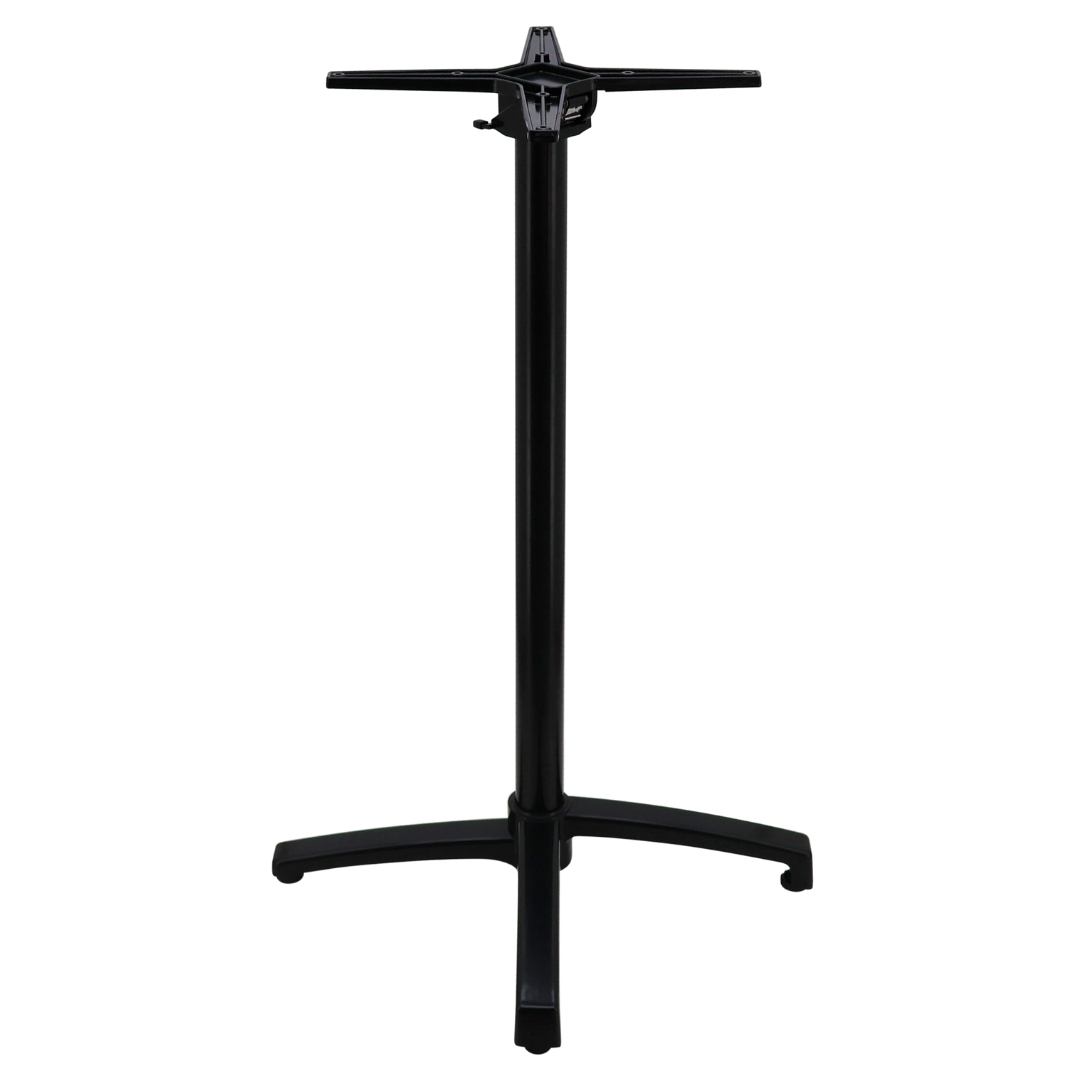 sophie aluminium foldable bar table base in black