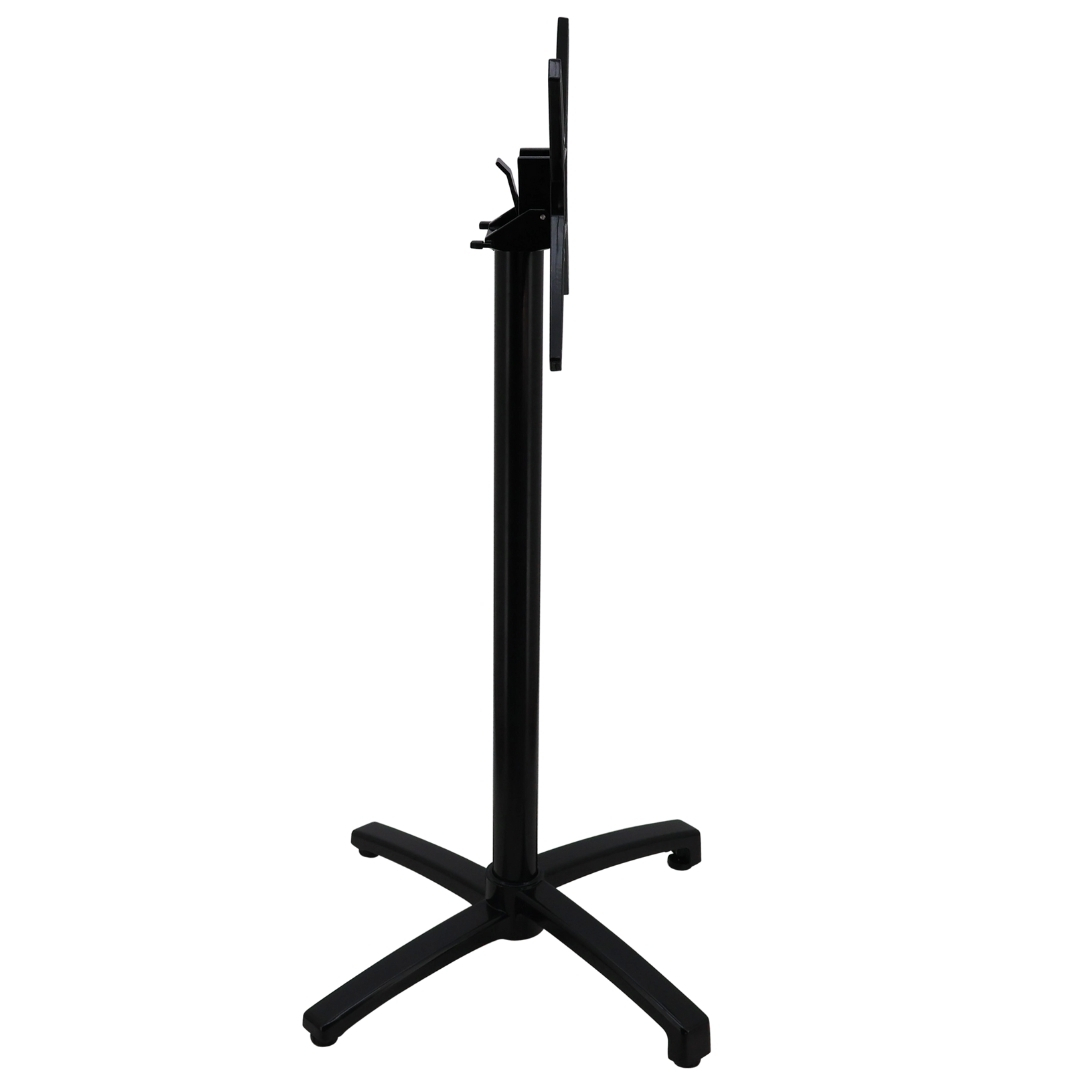 sophie aluminium foldable bar table base in black
