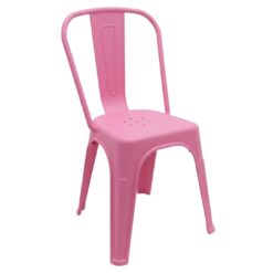 polypropylene replica tolix chair in pink