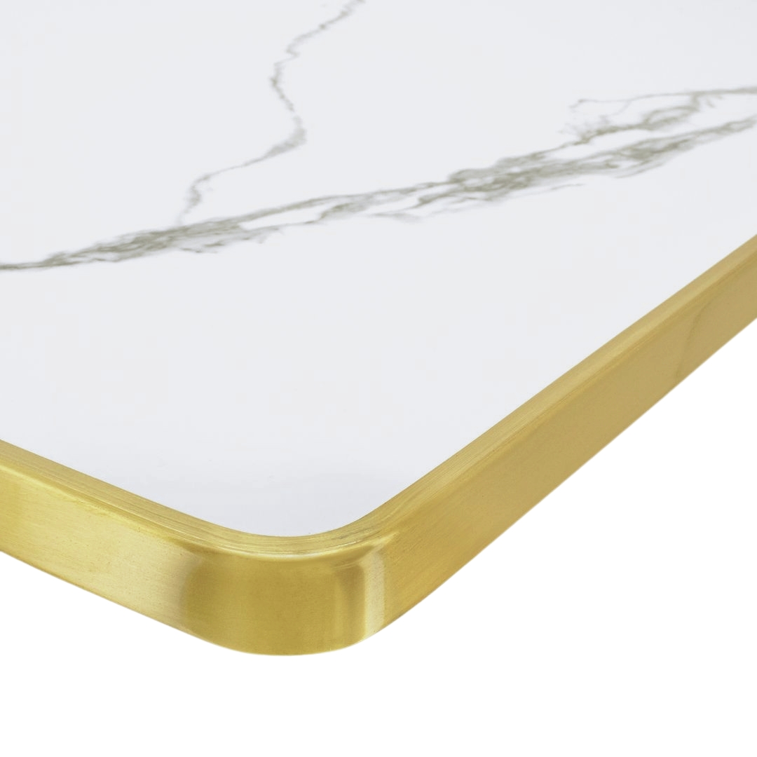 verona marble gold trim porcelain table top