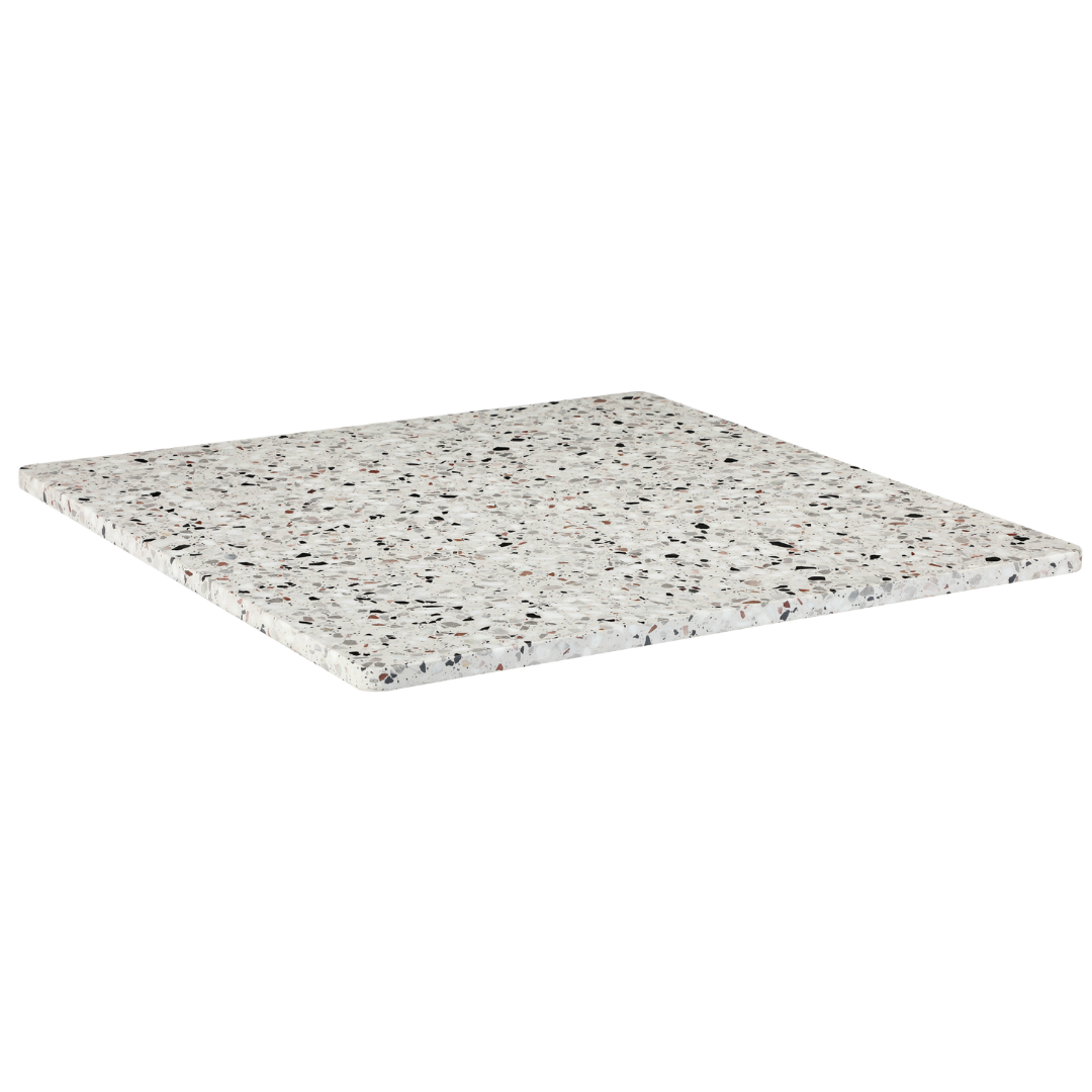 white panda terrazzo sintered stone table top